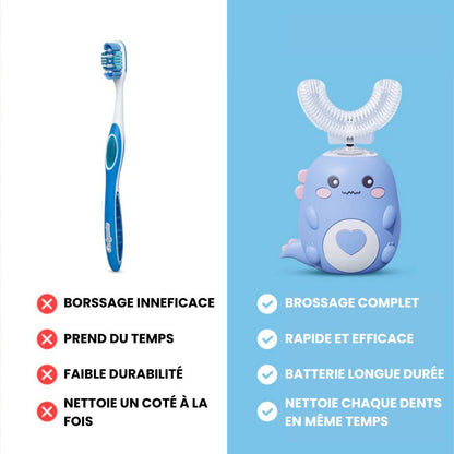 DinoBrosse™ – Brosse à dents 360° pour enfants